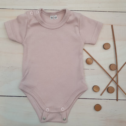 Rövid ujjú body (Dusty pink)