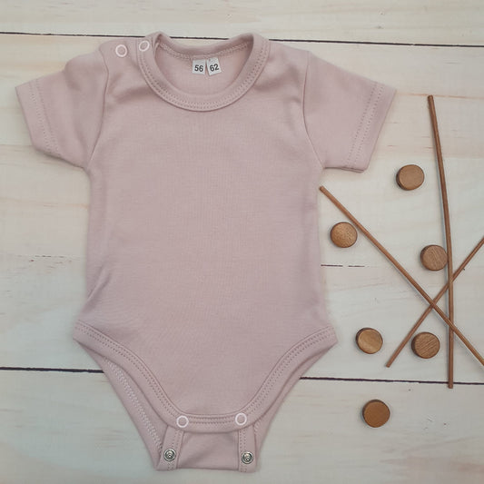 Rövid ujjú body (Dusty pink)