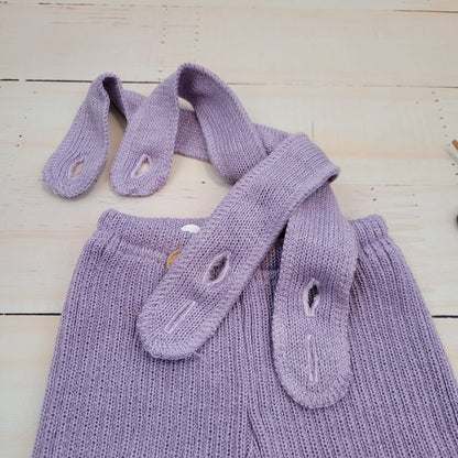 Kötött kantáros leggings – állítható, csokoládé