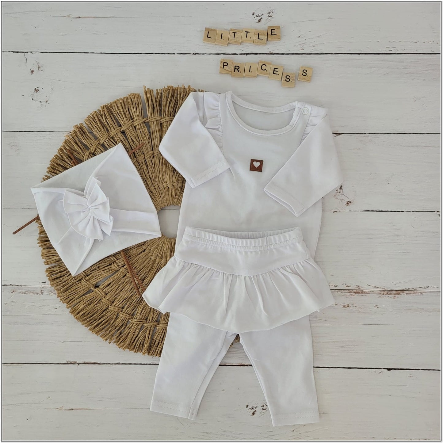 3 részes fodros szett: body+leggings+fejpánt, lila